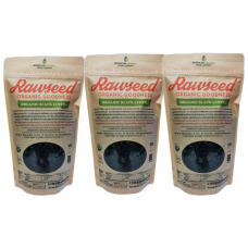 Rawseed Organic Certified Black Lentils 3 Pack of 2 lbs (6lbs) 